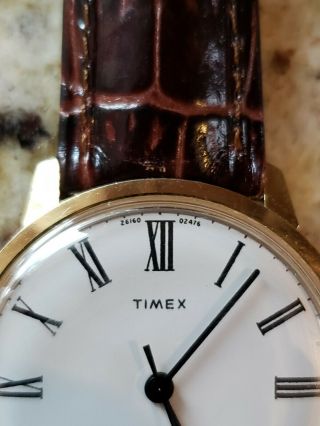 Vintage Men ' s 1976 Timex Marlin,  Roman Numeral. 2