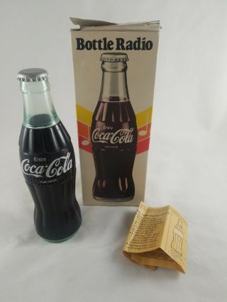 Vintage Collectible Coca - Cola Am Bottle Radio &