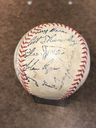 1969 Ny Mets Team 27x Signed Baseball With Ryan Seaver Hodges