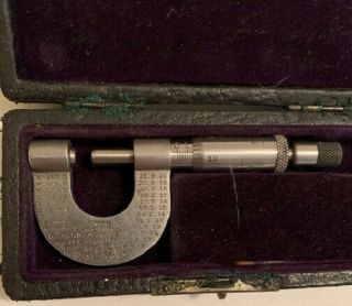 Vintage Micrometer B&s Gauge 0 -.  5 "