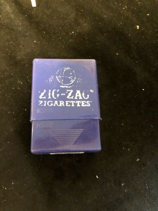 Vintage Zig Zag Plastic Cigarettes Case Has Paint Wear