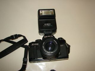 Vintage Minolta X 700 35mm Film Camera Photo Photography Md 50mm 1:1.  7 Lens