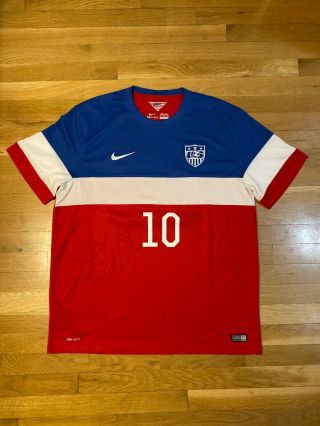 Nike Team Usa Landon Donovan 10 World Cup Away Soccer Jersey Shirt Xl
