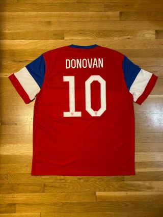 Nike Team USA Landon Donovan 10 World Cup Away Soccer Jersey Shirt XL 2