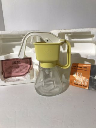 Yellow Vintage Bel Cream Maker With Instructions Hamilton - Dale England