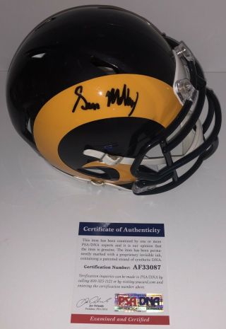 Sean Mcvay Signed Autographed Los Angeles Rams Mini Helmet Bowl Psa/dna
