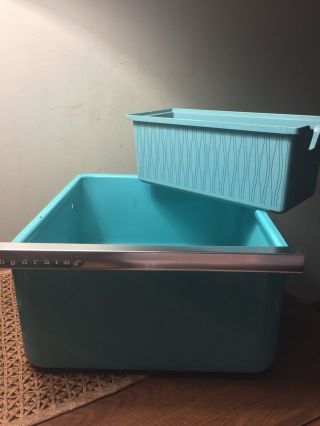 Vintage Refrigerator Drawer & Ice Bin