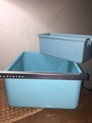 Vintage refrigerator drawer & Ice Bin 2