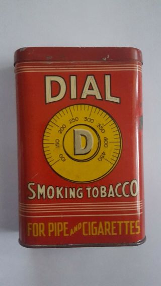 Antique Vintage Dial Smoking Tobacco Tin For Pipe & Cigarettes Brown Williamson