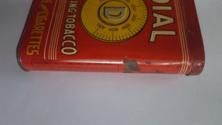 ANTIQUE Vintage DIAL SMOKING TOBACCO TIN For PIPE & CIGARETTES Brown Williamson 3