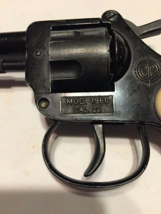 VINTAGE 1960 MONDIAL.  22 CALIBER STATER PISTOL REVOLVER BLANK MADE IN ITAY 2