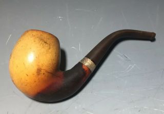 Meerschaum Pipe With Sterling Silver Band (1)