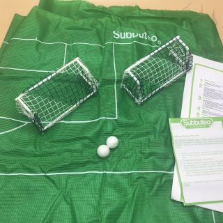 Vintage Subbuteo Set - 60140 - Incomplete Goals Play Surface And Balls