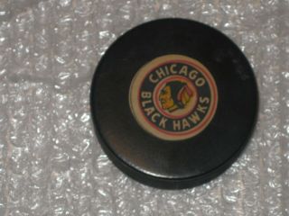 Chicago Black Hawks Puck Puck Nhl Viceroy Rubber Crested 1973 - 1983