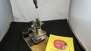 Kingsley Hot Stamp Foil Wire Marking Stamping Machine Vintage Antique