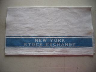 Vintage York Stock Exchange - York City Hand Towel Cannon Barware