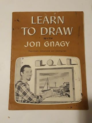 Vtg 1950 Learn To Draw With Jon Gnagy America 