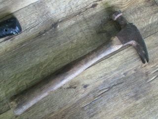 Vintage Belknap Bluegrass Straight Claw Hammer Rare Wood Handle Old See Photos