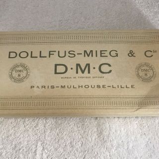 D.  M.  C Dollfus - Mieg & Cie Cotton Thread French Mulhouse Lille (9) Balls Vintage 2