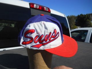 Vintage Phoenix Suns NBA Basketball Logo Athletics Snapback Hat Ball Cap Hat 3