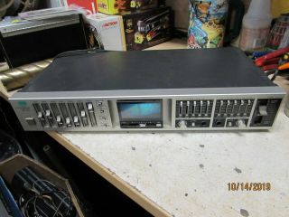 Vintage Sansui Stereo Graphic Equalizer Consolette Model Rg - 710 Powers On