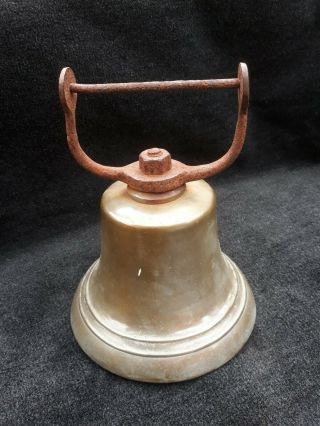 Large 24 X 18 Cm Heavy Brass.  Bronze Ship Bell Postage Ships Bell Solid