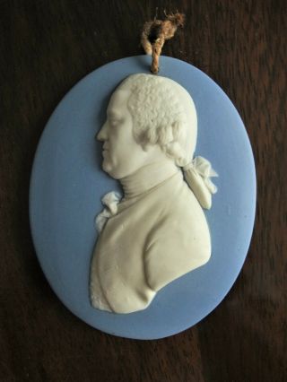 Antique 19thc Wedgwood Jasperware Portrait Medallion Of Josiah Wedgwood - Smith