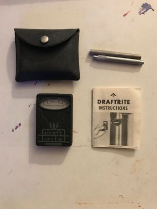 Vintage Bacharach Draft - Rite Pocket Guage Manometer,  Instructions