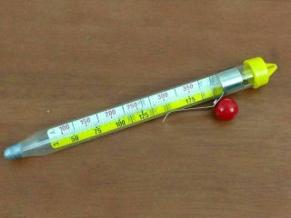 Vintage Acu Rite Combination Candy Deep Frying Jelly Thermometer Glass