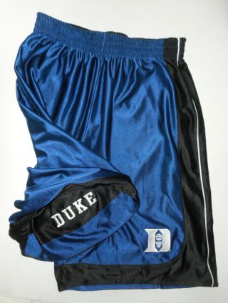 Vtg 90s Duke University Reversible Basketball Shorts Nike Shooting Blue Devils L