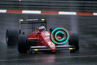 Racing 35mm Slide F1 Gerhard Berger - Ferrari 1988 Belgium Formula 1