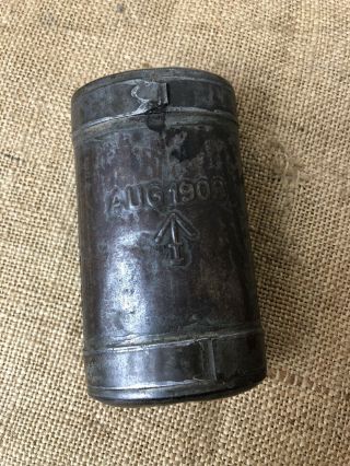 Scarce Antique Victorian Boer War Ww1 Ration Food Tin With Contents