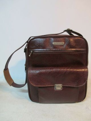 Vintage Burgundy Samsonite Sonora Shoulder Strap Overnight Carry - On Bag