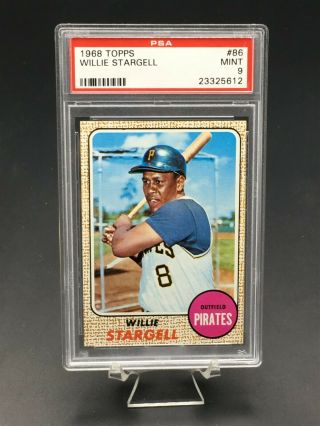 1968 Topps Baseball Willie Stargell Hof Psa 9 86 Pittsburgh Pirates