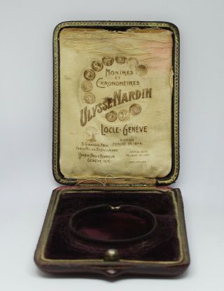 Antique Ulysse Nardin Pocket Watch Box.  Ca 1890’s