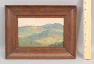 Small Antique Will Hutchins American Impressionist Landscape Oil Painting,  Nr