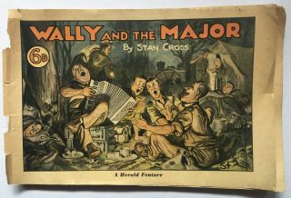 Vintage 1944 3rd Annual Ed Wally And The Major Comic Stan Cross Australian War &