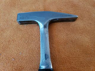 1 - Malco Vintage Collectible SheetMetal Hammer SH - 3 Leather Handle 18 oz USA - Made 3