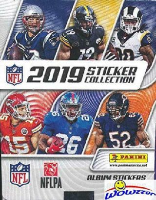 2019 Panini Nfl Football Stickers Massive 50 Pack Factory Box With 250