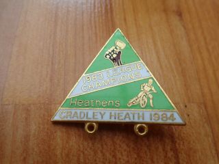 Vintage Cradley Heath 1983 Champions Speedway Bike Enamel Insert Pin Badge