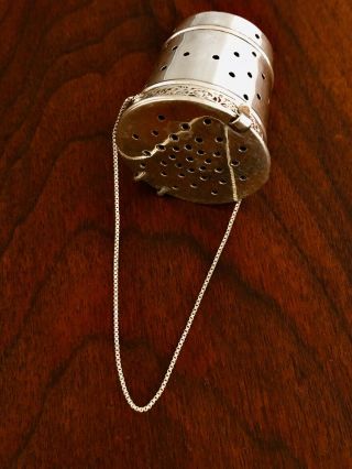 - G.  H.  French Sterling Silver Tea Infuser In Bucket Shape No Monogram
