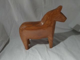 Vintage Dala Swedish Christmas Horse Form To Paint Of Decorate Craft 8 1/4 " Wide