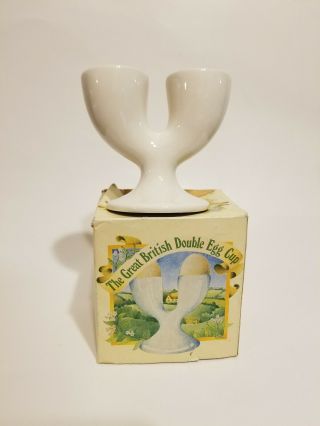 Vintage Great British Double Egg Cup By Brian Howlett For Macdonald Cookware
