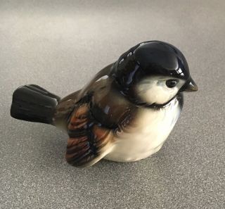 Vintage Goebel Hummel Bird Figurine Cv - 74 West Germany Sparrow Chickadee Bird