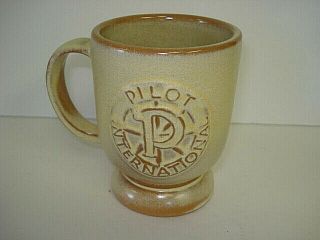 Vintage Frankoma Pilot International Coffee Mug Cup