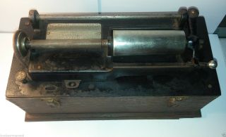 Rare Antique Thomas Edison Home Phonograph Gramophone Model " A  Suitcase " Parts