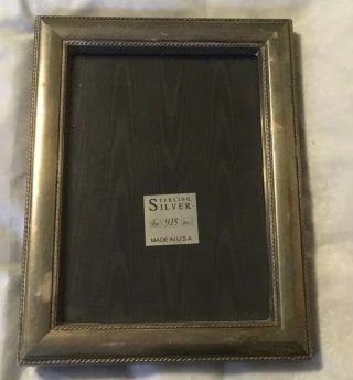 The 925 Inc.  Sterling Silver Picture Frame 5 X 7 (pre - Owned)