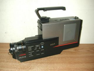 VINTAGE RCA CMR200 PRO WONDER HQ VHS VIDEO CAMCORDER WITH AND RCA CASE 2