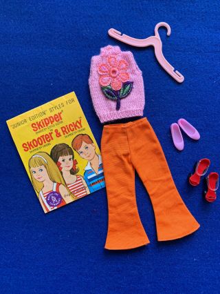 Vintage Barbie 1967 Skipper Fashion Rolla Scoot & Complete No Holes