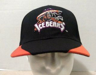 Knoxville Ice Bears Minor League Hockey Sphl Hat Adjustable Black